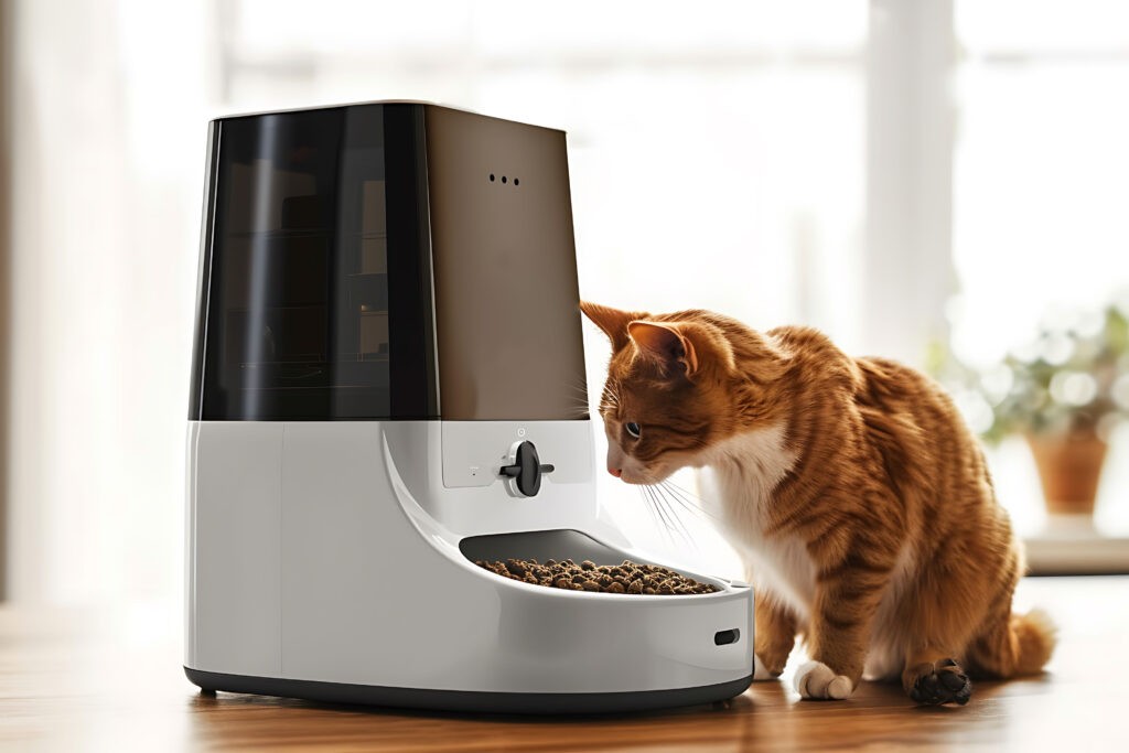 Katze Fütterung Futterautomat
