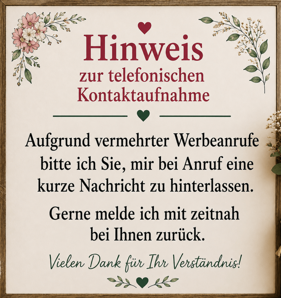 Telefonische Kontaktaufnahme